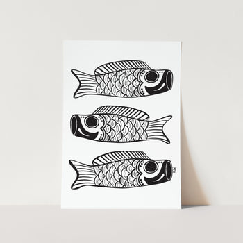 Koinobori White Art print