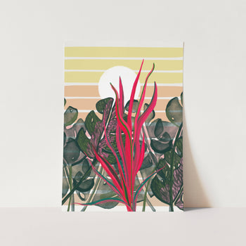 Leafy Love Affair Art Print