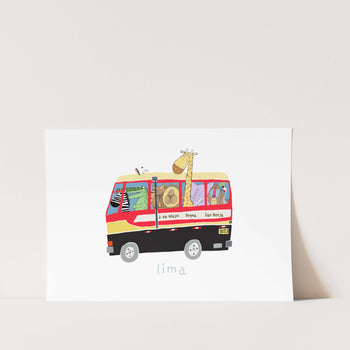 Lima Bus PFY Art Print