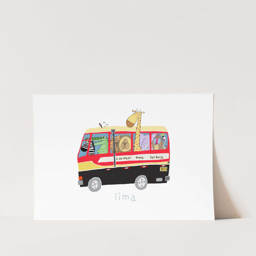 Lima Bus PFY Art Print