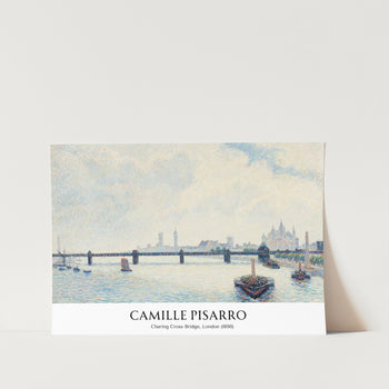 London Charing Cross Bridge Art Print