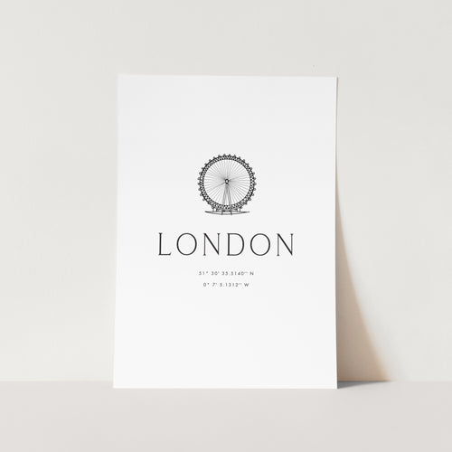 London Coordinates PFY Art Print