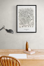 Load image into Gallery viewer, London Illustration Map Art Print