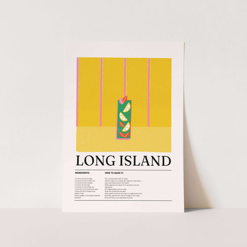 Long Island Recipe Art Print