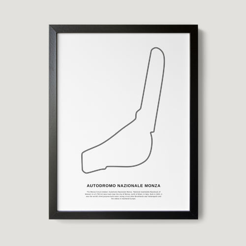 Milan Italy Autodromo Nazionale Monza F1 Race Track Art Print