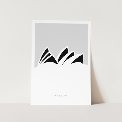 Minimal Sydney Opera House PFY Art Print