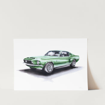 Mustang GT500 Art Print