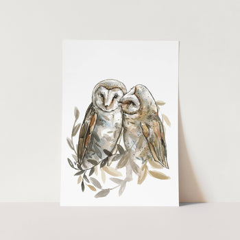 Owls Art Print