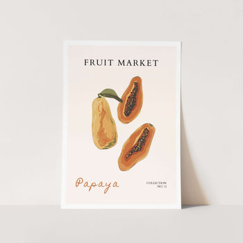 Papaya Market Art Print