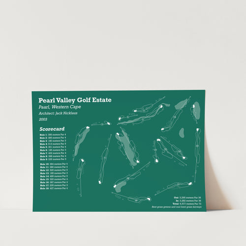 Pearl Valley Golf Art Print