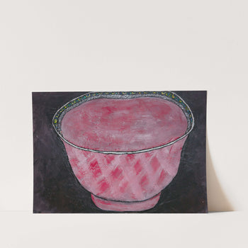 Pink Bowl Art Print