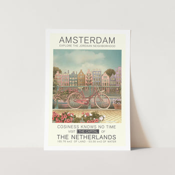 Retro Amsterdam PFY Art Print