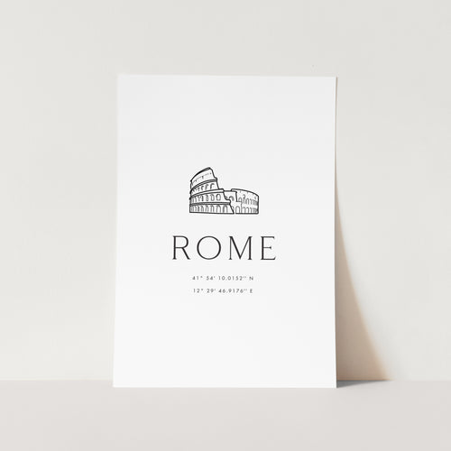 Rome Coordinates PFY Art Print