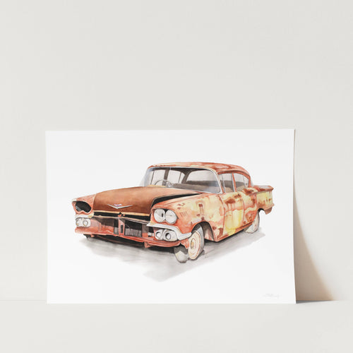 Rusty Chev Belair Art Print