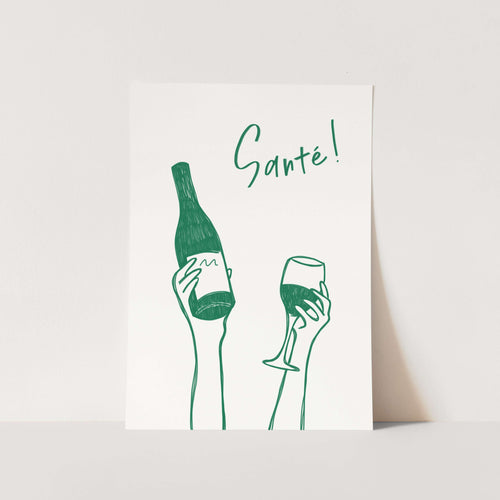 Santé Illustration PFY Art Print