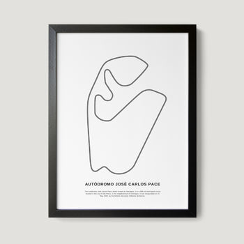 São Paulo Autódromo José Carlos Pace F1 Race Track Art Print