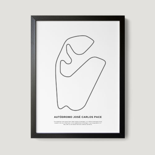 São Paulo Autódromo José Carlos Pace F1 Race Track Art Print