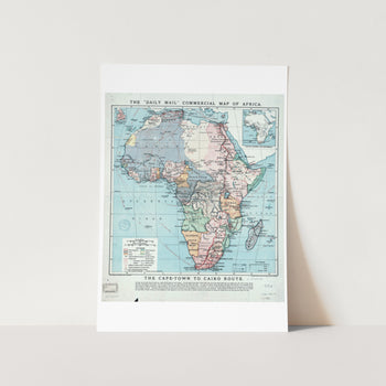 Daily Mail Map of Africa Art Print