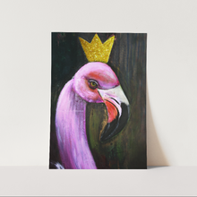 Load image into Gallery viewer, Mixed Media Flamingo Art Print