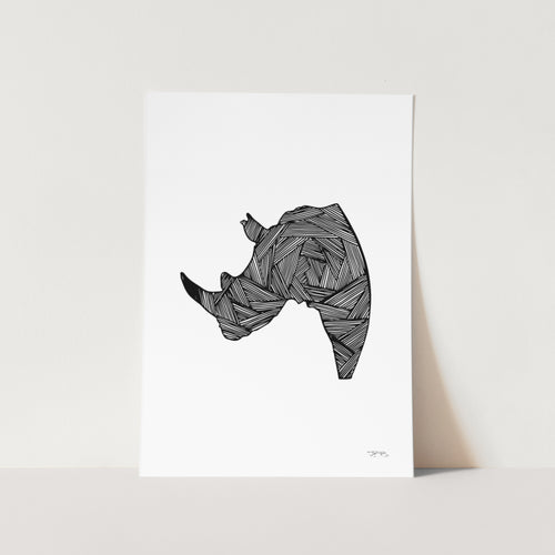 Rhino by JMB Art Print