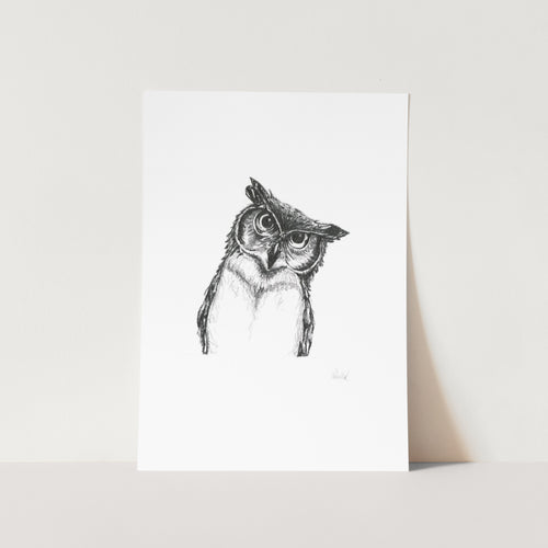 Owlet by Lor Art Print