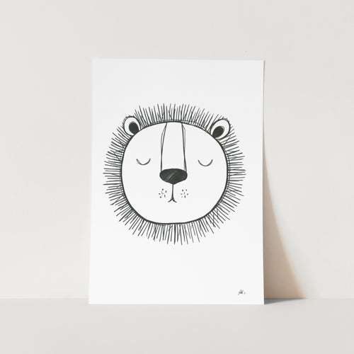 Lion by Lor Art Print
