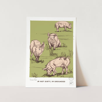 It's not Dirty in Green Art Print