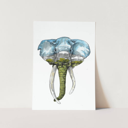Craig The Elephant Art Print