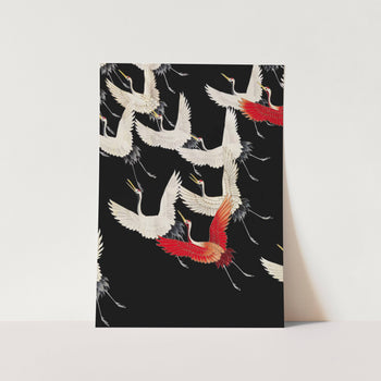 Myriad of Flying Cranes Art Print