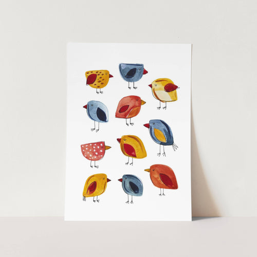 Birdies by Sarah Art Print