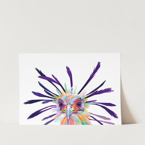 Secretary Bird Art Print