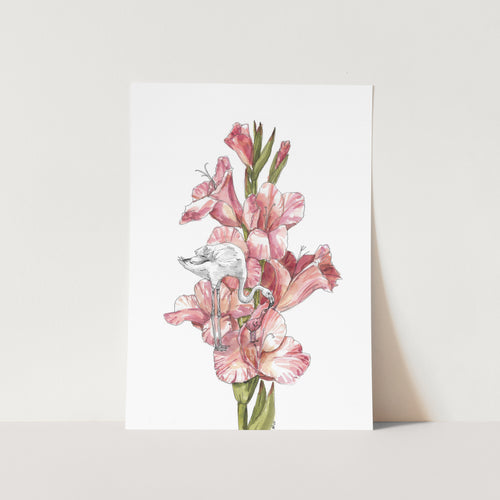 She Gave Her Pink Art Print