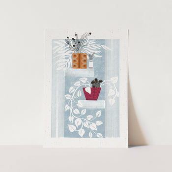 Shelved Serenity Art Print