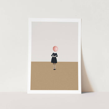 Smart Casual Pink Balloon PFY Art Print