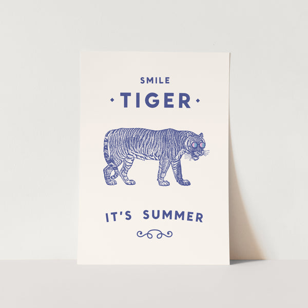 Smile Tiger PFY Art Print