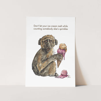 Sprinkles With Text Art Print