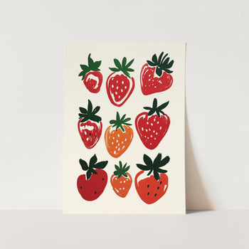 Strawberry Illustration PFY Art Print