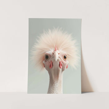 Surreal Chicken Portrait 1 PFY Art Print