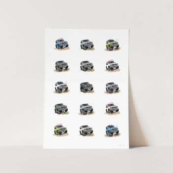 Suzuki Jimny collection Art Print