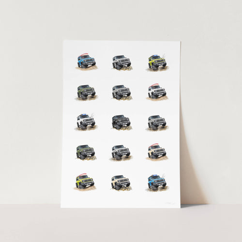 Suzuki Jimny collection Art Print