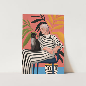 The Cat and the Calm by Branka Art Print