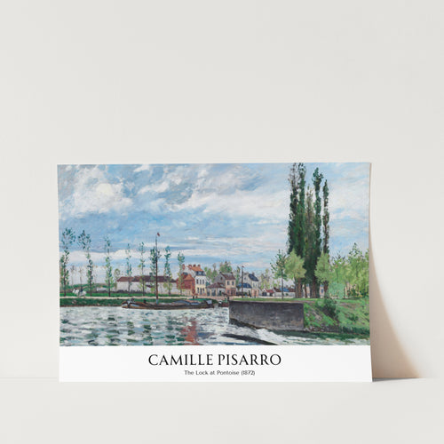 The Lock at Pontoise Art Print