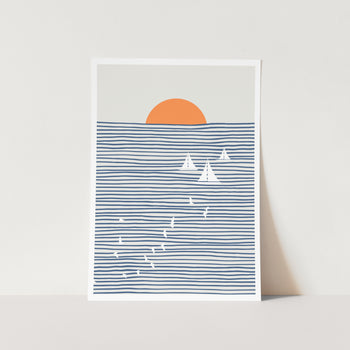 Three White Sails PFY Art Print