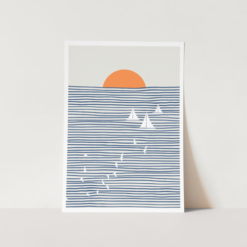 Three White Sails PFY Art Print