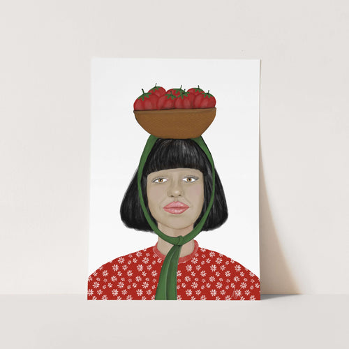 Tomato Picker Art Print
