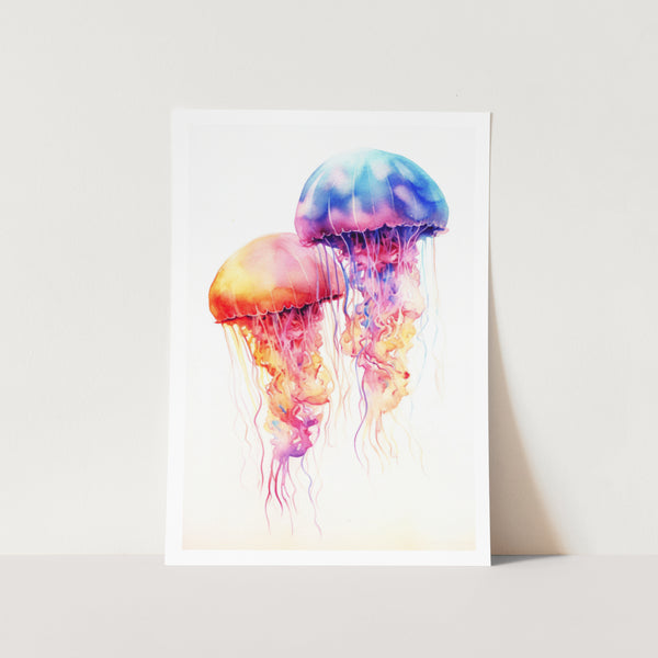Watercolour Jellyfish Art Print