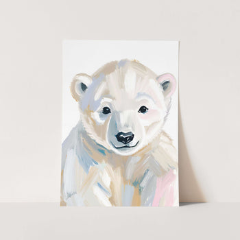 Watercolour Polar Bear PFY Art Print