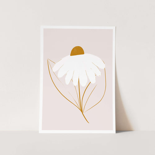 White Daisy PFY Art Print