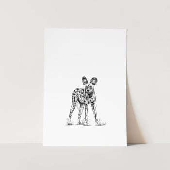 Wild Dog by Treasa Art Print