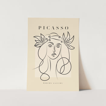 Woman Face by Picasso Art Print